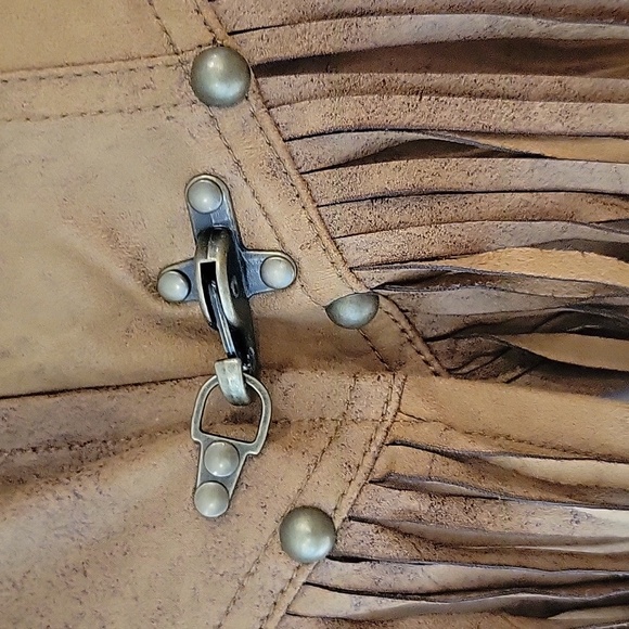 Free People We The Free Knox Vegan Fringe Leather Jacket - Picture 5 of 16